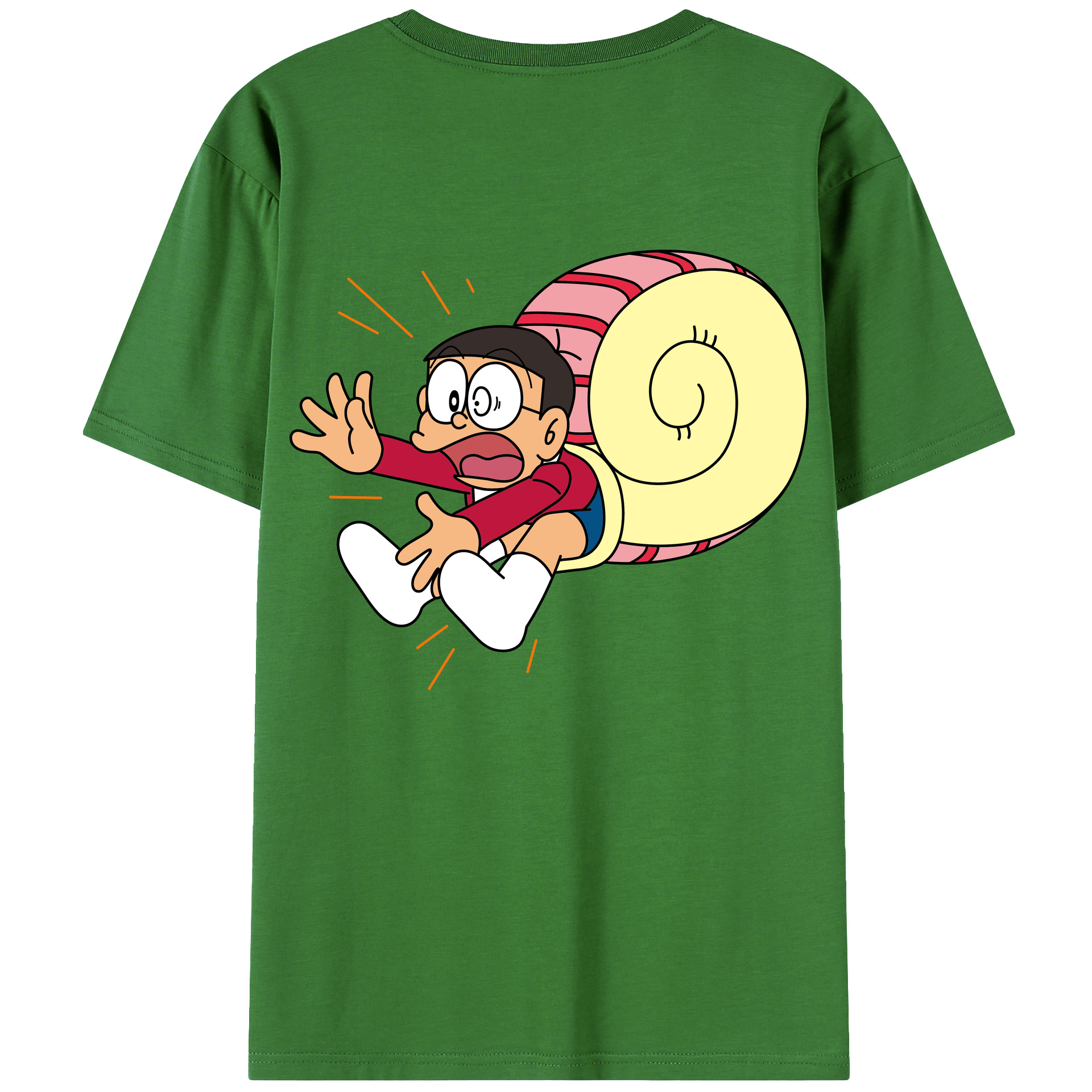 （画像用） ドラえもん 野比 のび太 Doraemon Nobita Nobi レディース半袖Tシャツ(バックプリント)